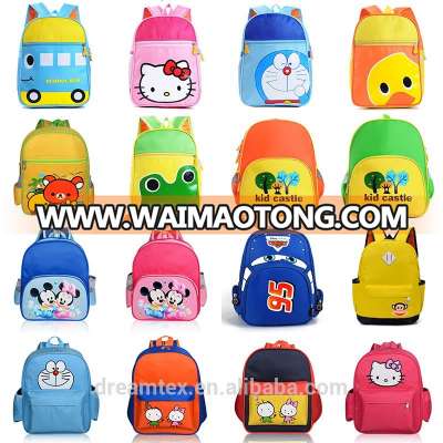 2017 Wholesale Oxford Kids school bag 3d kids backpack cute cartoon school bag