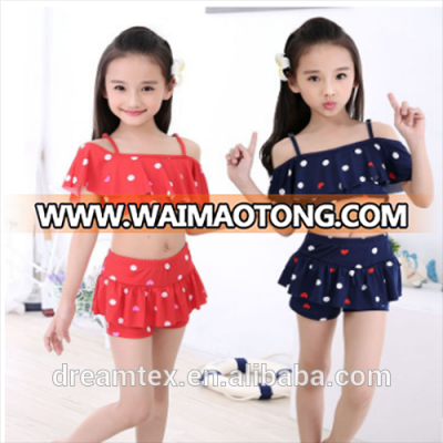 Wholesale Children Swimwear Girls Fission Skirt Swimming Trunks