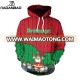 Christmas 3D Printed Knitted Plus Size Christmas hoodies Ugly Santa Claus printed hoodies with  Pocket sweatshirts