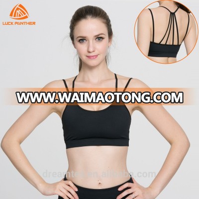 2017 wholesale breathable yoga ladies sports bra jogging gym women sports bra