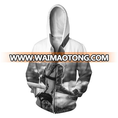 Allover printed custom sublimation printed 3d digital printed hoodies